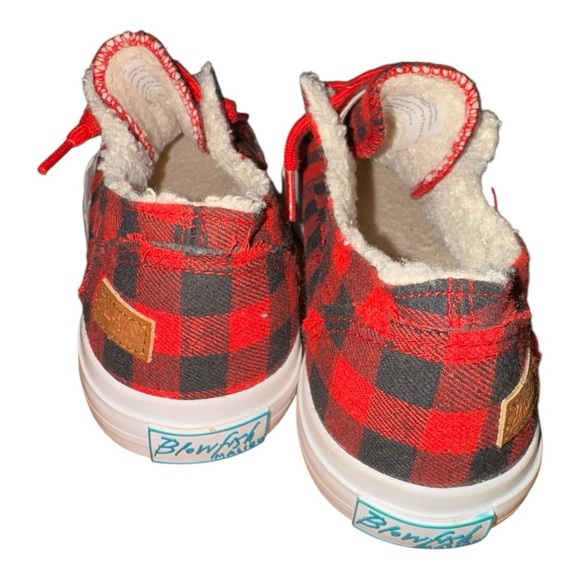 Blowfish Red and Black Plaid Flats - Picture 4 of 6